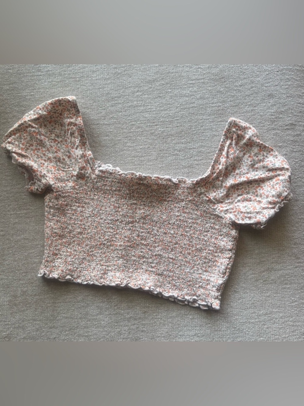 Aerie Floral Smocked Puff Sleeve Top - Picture 3 of 3